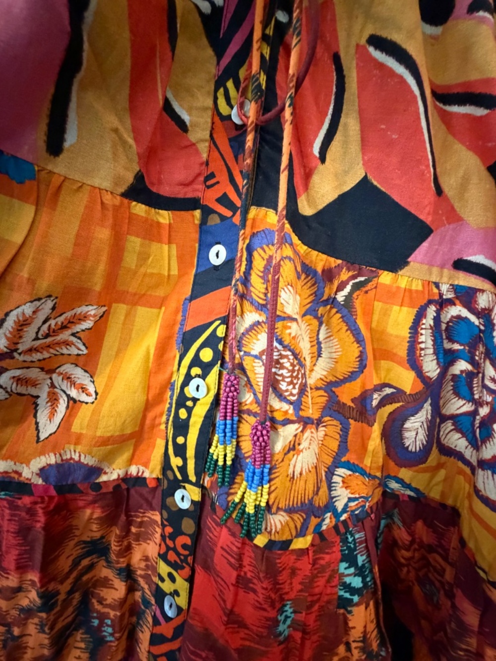 Farm Rio button up multicolor maxi dress - Picture 4 of 6
